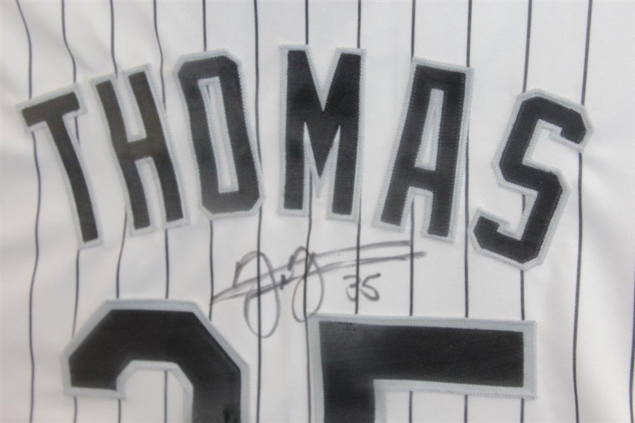 Frank Thomas Signed Chicago White Sox #35 Jersey - Framed JSA ALOA