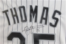Frank Thomas Signed Chicago White Sox #35 Jersey - Framed JSA ALOA