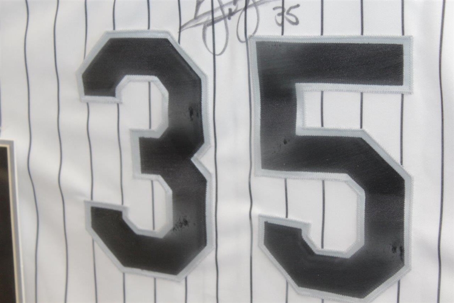Frank Thomas Signed Chicago White Sox #35 Jersey - Framed JSA ALOA