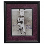 Yogi Berra & Don Larson Signed Framed Black & White Photo - Framed JSA ALOA