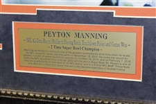 Peyton Manning Super Bowl Ticket & Photo Framed Display