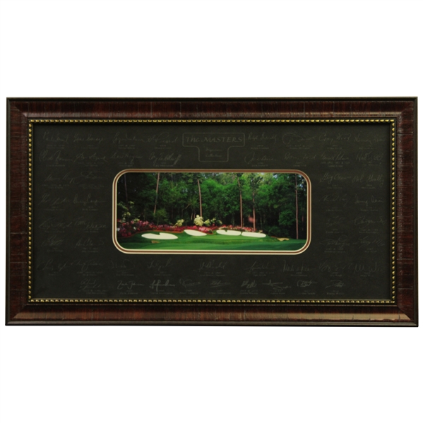The Masters Champions Signature Collection Display with Facsimile Signatures - Framed 