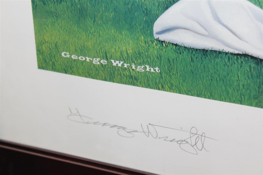 Ted Williams Signed The Splendid Splinter Ltd Ed George Wright Print - Framed JSA ALOA