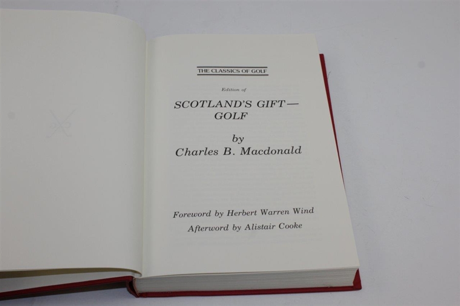 1985 'Scotland's Gift: Golf' by Charles Blair Macdonald - The Classics of Golf Edition 
