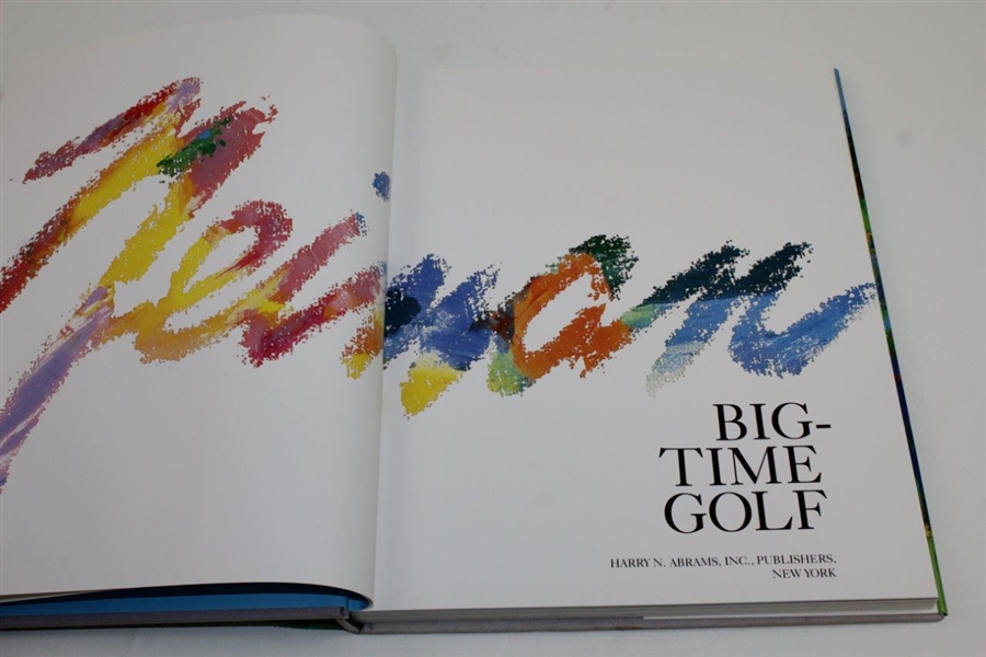 Leroy Neiman Signed 1992 'Big Time Golf' Book JSA ALOA