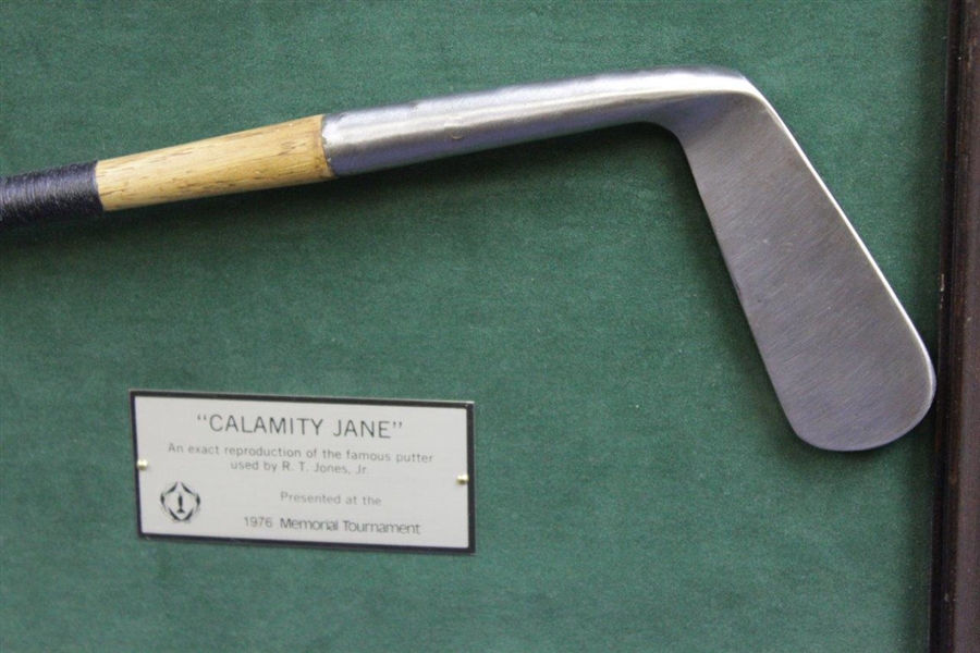 Bobby Jones' Replica Calamity Jane Presented at the 1976 Memorial Tournament with Display