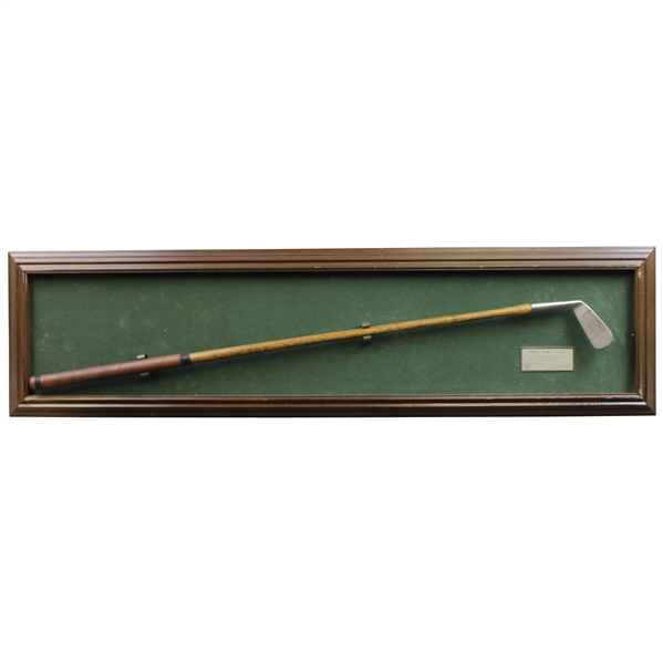 Francis Oiumet Replica Cleek Presented at the 1978 Memorial Tournament with Display