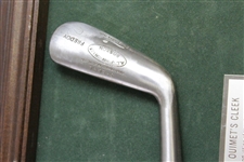 Francis Oiumet Replica Cleek Presented at the 1978 Memorial Tournament with Display