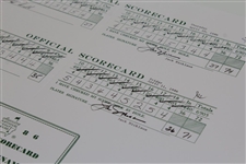 Jack Nicklaus Signed Scorecards From The 1986 Masters - Fanatics/Golden Bear Authentication Stickers