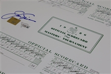Jack Nicklaus Signed Scorecards From The 1986 Masters - Fanatics/Golden Bear Authentication Stickers