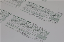 Jack Nicklaus Signed Scorecards From The 1986 Masters - Fanatics/Golden Bear Authentication Stickers