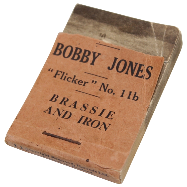 Vintage Bobby Jones No. 11b Brassie and Iron Flicker Book - Harrods, Ltd.
