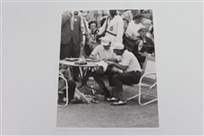 Two Roberto de Vicenzo 1968 Masters Press Photos - What a stupid I am Moment