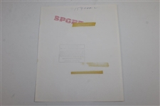 Two Roberto de Vicenzo 1968 Masters Press Photos - What a stupid I am Moment