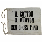Henry Cotton Signed Ryder Cup/Red Cross Fund Flag - Rare JSA FULL #X26646
