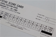 Jack Nicklaus Signed 1985 Doral-Eastern Open Official Scorecard - Marker JSA ALOA
