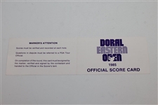 Jack Nicklaus Signed 1985 Doral-Eastern Open Official Scorecard - Marker JSA ALOA