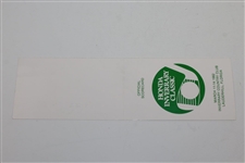 Seve Ballesteros Signed 1982 Honda Inverrary Classic Official Scorecard - Marker JSA ALOA