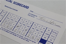 Tom Watson Signed 1997 MasterCard Colonial Official Scorecard JSA ALOA