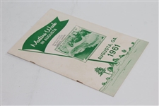 1961 Masters Week in Augusta Booklet by Masters Week of Augusta, Inc.