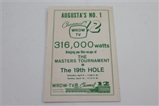 1961 Masters Week in Augusta Booklet by Masters Week of Augusta, Inc.