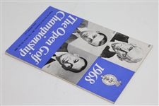 1968 OPEN Championship at Carnoustie Official Program with Pairing Sheet