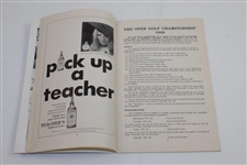 1968 OPEN Championship at Carnoustie Official Program with Pairing Sheet
