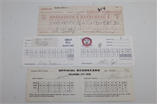 Sixteen (16) Signed Official Scorecards - Casper, Coody, Floyd, Couples, & more JSA ALOA