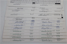 Sixteen (16) Signed Official Scorecards - Casper, Coody, Floyd, Couples, & more JSA ALOA