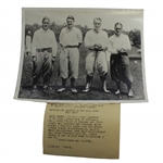 Original Bobby Jones 1930 Grand Slam Year AP Photo at Interlachen for US Open 7/8/1930