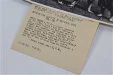 Original Bobby Jones 1930 'Grand Slam Year' AP Photo at Interlachen for US Open 7/8/1930