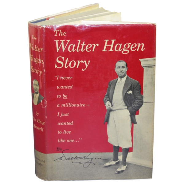 Walter Hagen Signed & Inscribed The Walter Hagen Story 1st Edition Book JSA ALOA