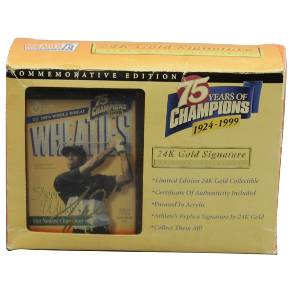 Tiger Woods Wheaties 75 Years of Champions 1924-1999 Ltd Commemorative Edition Box