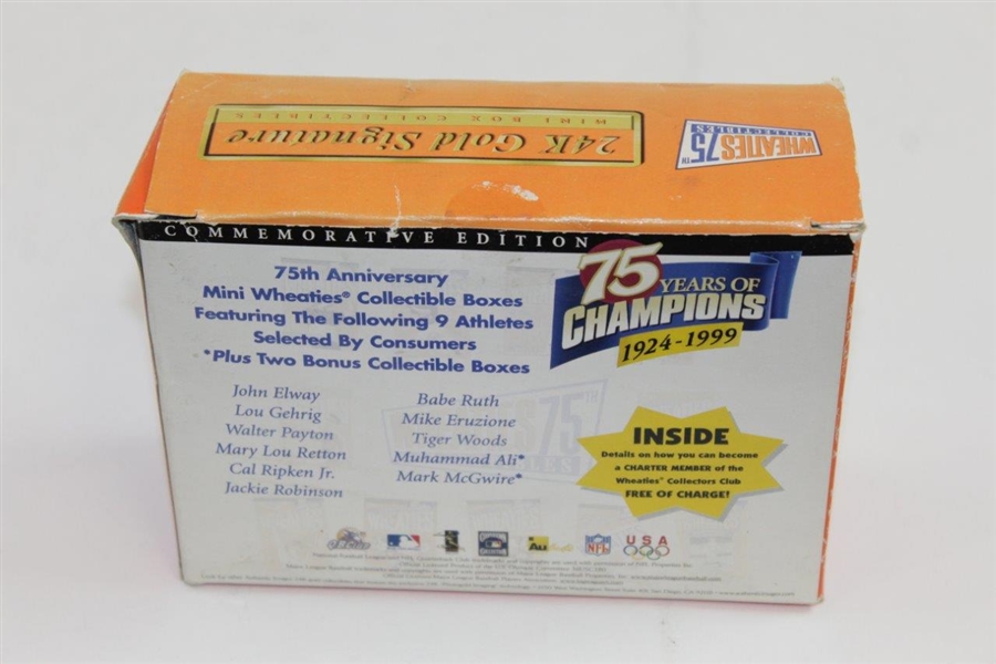 Tiger Woods 'Wheaties 75 Years of Champions 1924-1999' Ltd Commemorative Edition Box