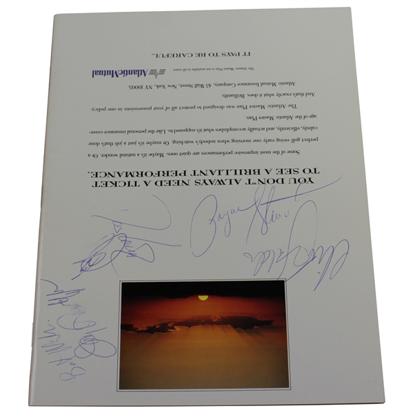 Payne Stewart & others Signed 1991 Buick Classic Spectator Guide JSA ALOA