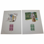 Bobby Jones & Babe Zaharias Stamp Sheets with Masters Logo - September 1981