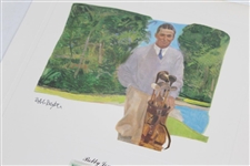 Bobby Jones & Babe Zaharias Stamp Sheets with Masters Logo - September 1981