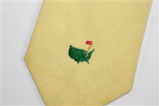 Classic Augusta National Golf Club Member Yellow Tie - Good Condition