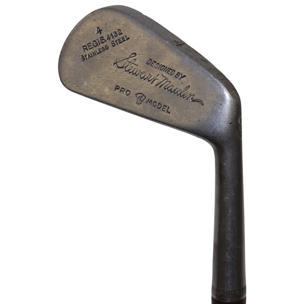 Stewart Maiden Pro-Model Stainless Steel Regis.4132 Woodshaft 4 Iron