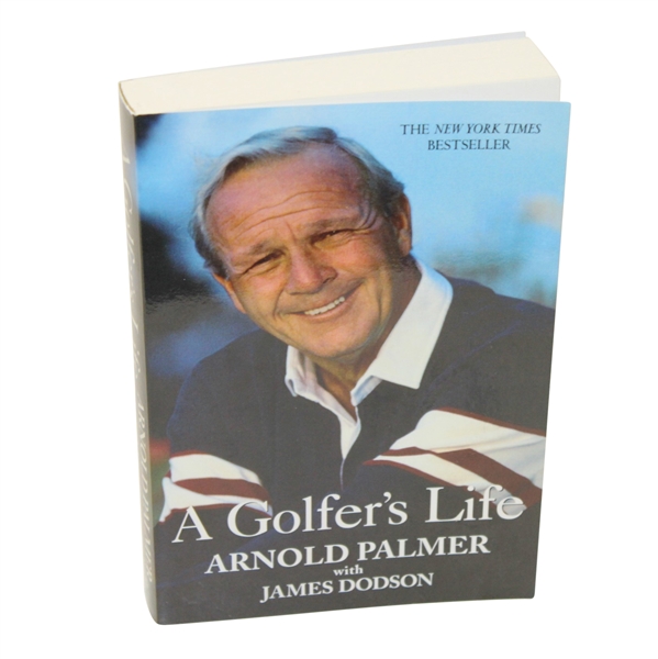 Arnold Palmer Signed A Golfers Life Book by James Dodson JSA #Q49237