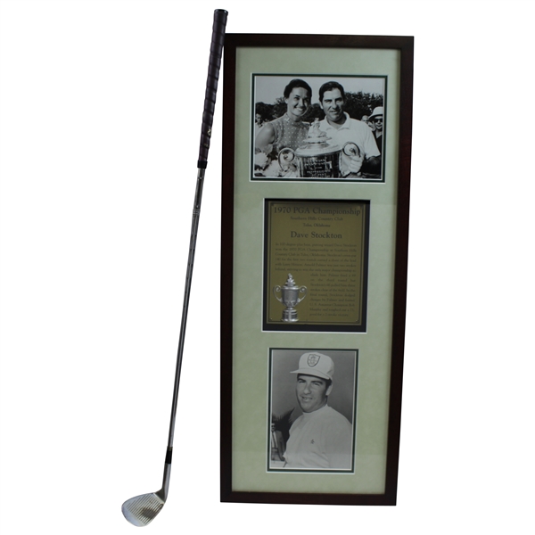 Dave Stockton Personal Championship Used Wedge with 1970 PGA Championship Display