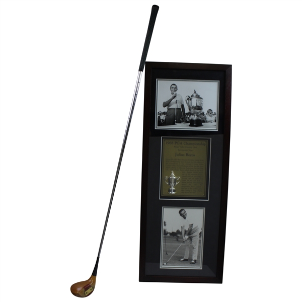 Julius Boros Personal Driver with 1968 PGA Championship Display
