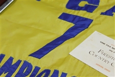 1960 PGA at Firestone Course Flown Flag & Blank Scorecard with 1960 PGA Championship Display