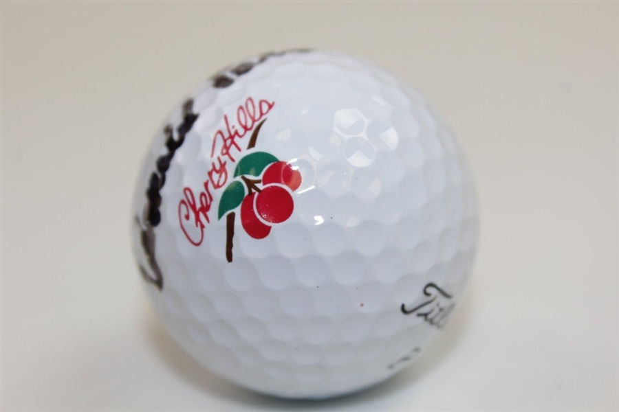 Arnold Palmer Signed Titleist Cherry Hills Logo Golf Ball JSA ALOA