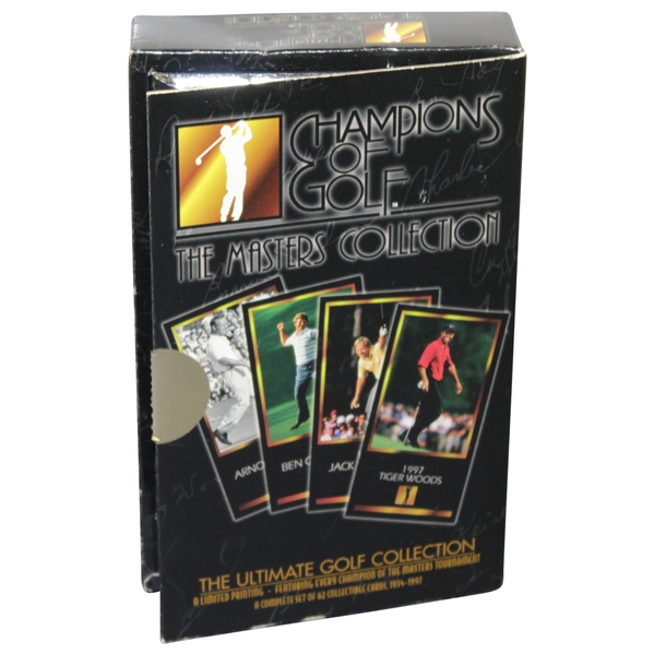 1997 Champions of Golf Masters Collection Full Set of Golf Cards to 1997 Tiger Woods Rookie