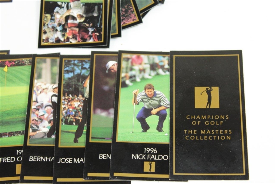 1997 Champions of Golf Masters Collection Full Set of Golf Cards to 1997 Tiger Woods Rookie