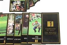 1997 Champions of Golf Masters Collection Full Set of Golf Cards to 1997 Tiger Woods Rookie