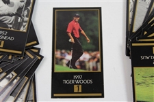 1997 Champions of Golf Masters Collection Full Set of Golf Cards to 1997 Tiger Woods Rookie