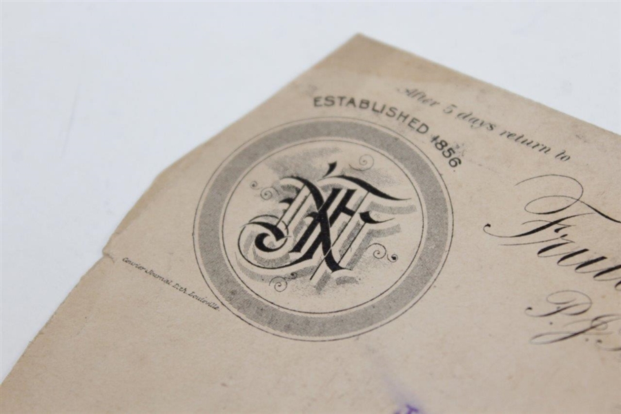Vintage 1903 Mailed Fruitlands Nursery Envelope - Sent to Judge Holden