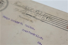 Vintage 1903 Mailed Fruitlands Nursery Envelope - Sent to Judge Holden